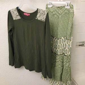 girls sparkly matching sets